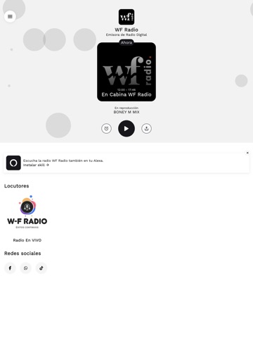 WF Radio iPad screenshot