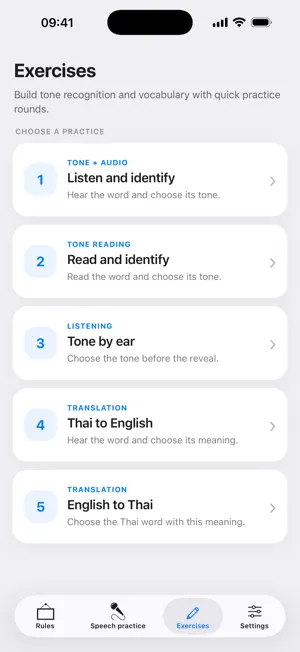 Thai language tones screenshot 4