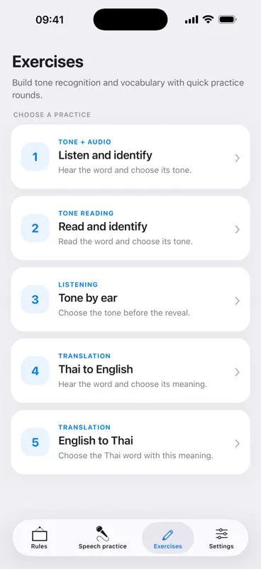 Thai language tones screenshot 4 of 10
