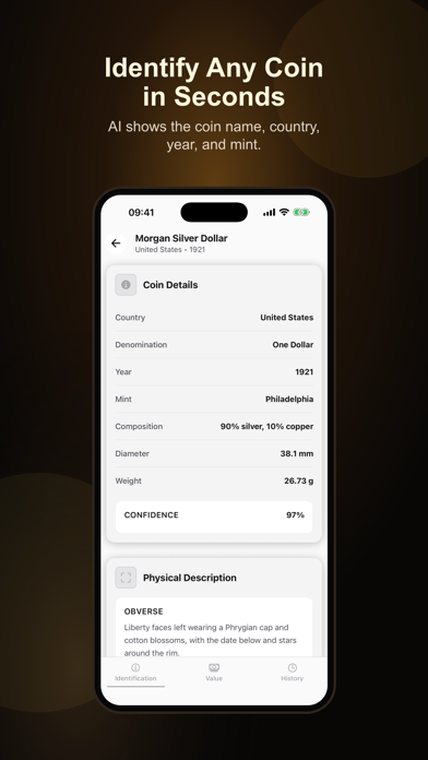 Coin ID: AI Scanner & Value Screenshot 1 of 8