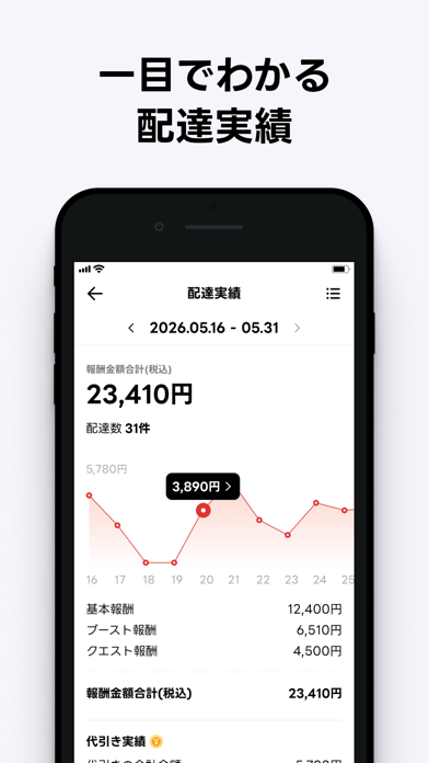出前館 : 配達員 iPhone screenshot 4