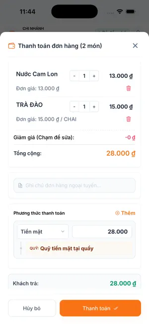 Ứng dụng bán hàng - Oni POS screenshot 4