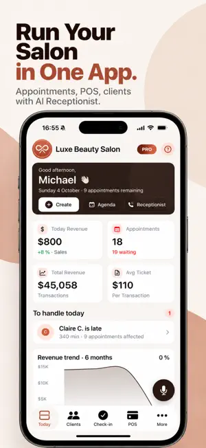 Salon Manager: Smart Booking screenshot 1