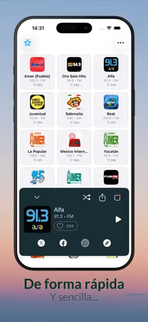 Radios México - AM y FM screenshot 2