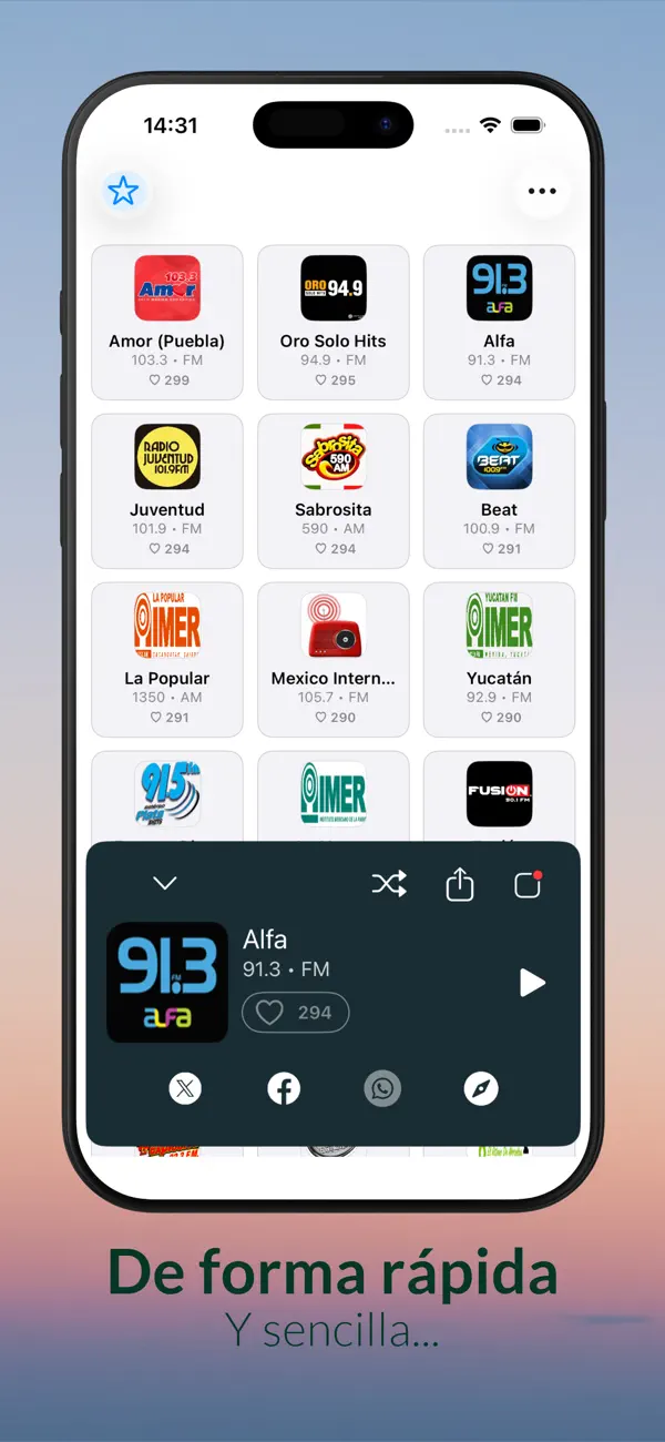 Screenshot #2 pour Radios México - AM y FM