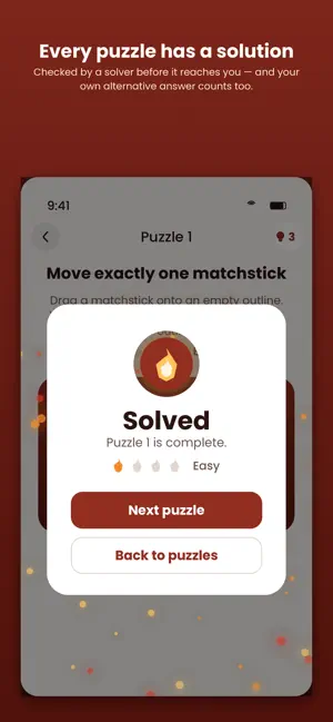 Fiammo: Matchstick Puzzle screenshot 3