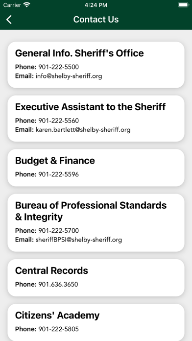 Shelby County Sheriff (TN) Screenshot