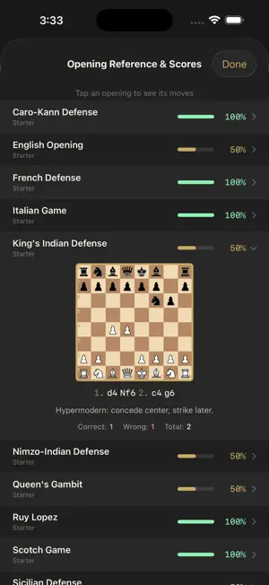 ChessExplore Openings Trainer screenshot 3