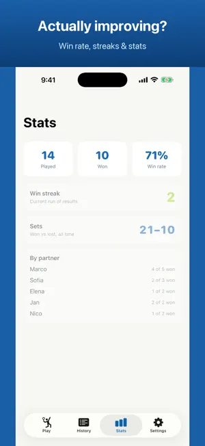 Bandeja: Padel Score Tracker screenshot 3