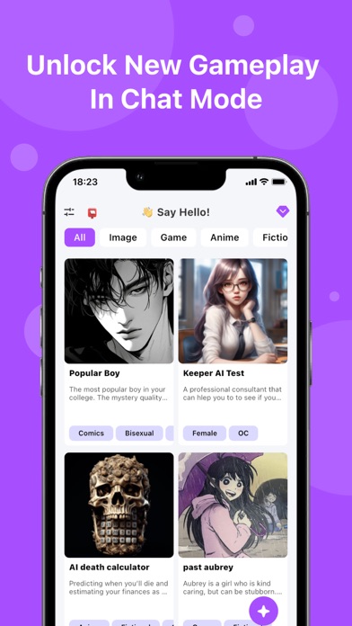 Heyreal AI: AI Chat Game Screenshot