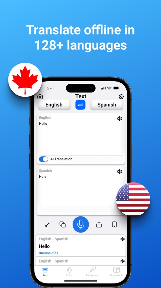 #1. AI Translator: Voice & Camera (iOS) Bởi: Mariya Vonchak