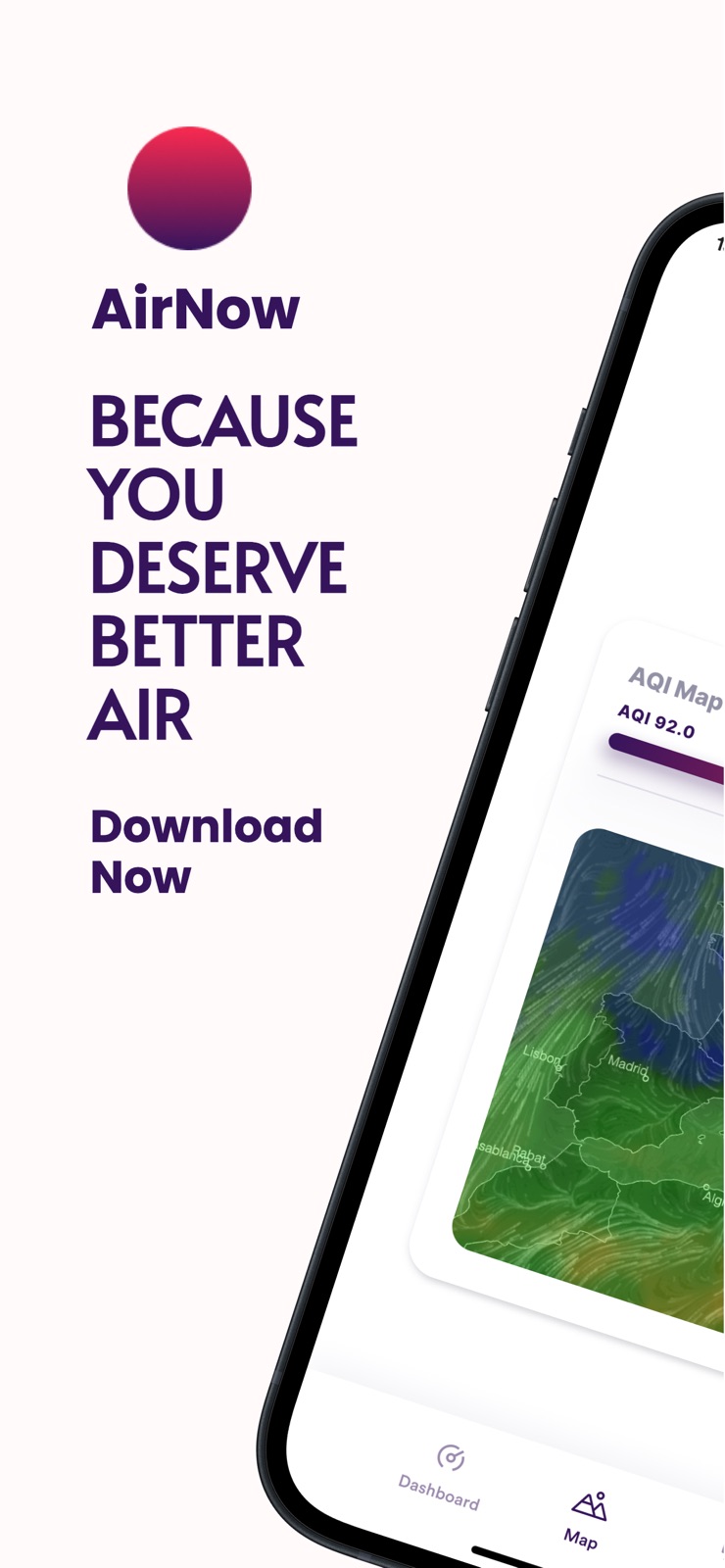 Air Now : Air Quality iphone screenshot 1