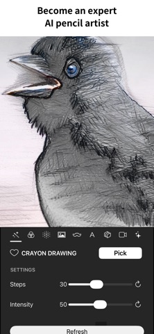 Graphite - AI Pencil Artist iPhone screenshot
