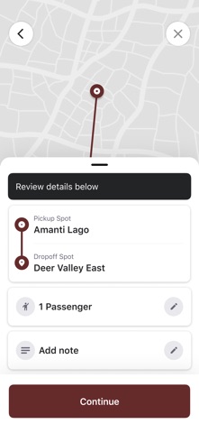 Amanti Lago Ski Shuttle screenshot