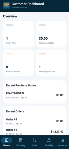 MepSupply Customer screenshot