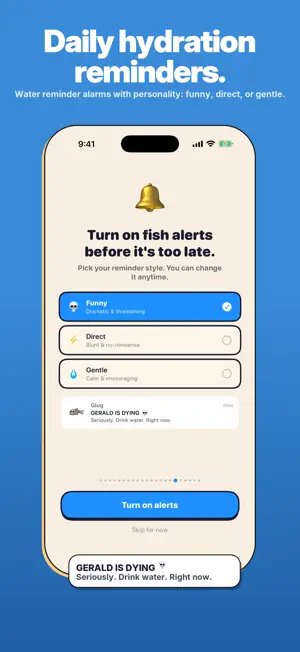 Glug - Pet Fish Water Tracker screenshot 3