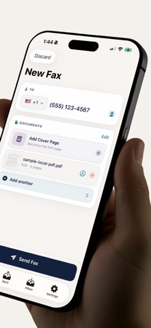 Fax from iPhone: Send - FaxMax iPhone screenshot