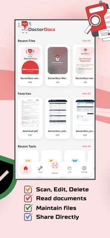 DoctorDocs: PDF Editor-Scanner iPhone screenshot