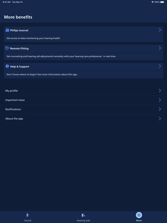 Philips HearLink 2 iPad screenshot 5 - Medical app