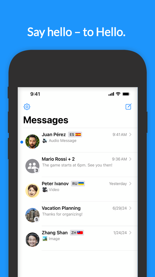 #1. Hello - Connect Fluently (iOS) By: Grant Brooks Goodman