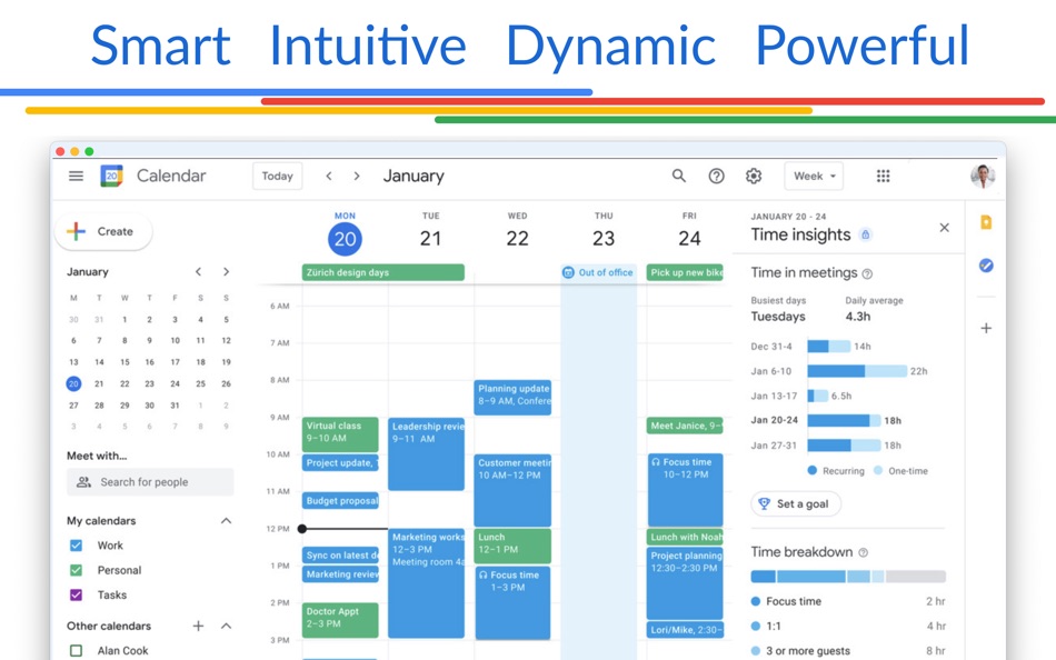 #2. Calendar for Google Calendar (macOS) 由: Fokusek Enterprise