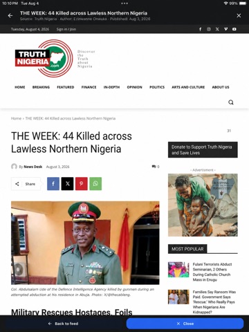 Truth Nigeria iPad screenshot 2