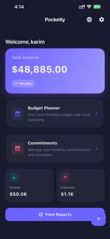 Pocketly Finance screenshot