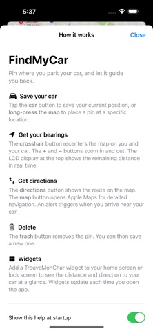 FindMyCar! Screenshot 3 of 3