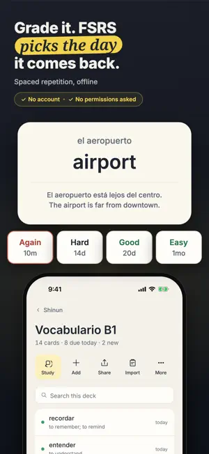 Shinun: Flashcards screenshot 2