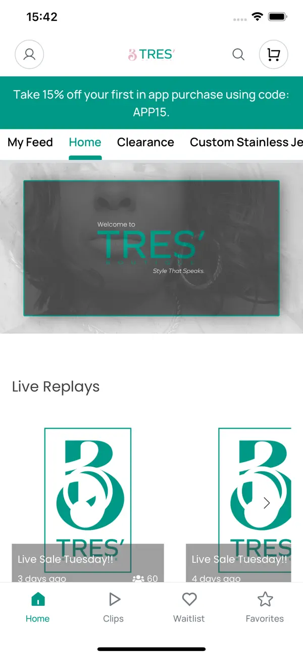 Screenshot #1 pour TRES' Boutique