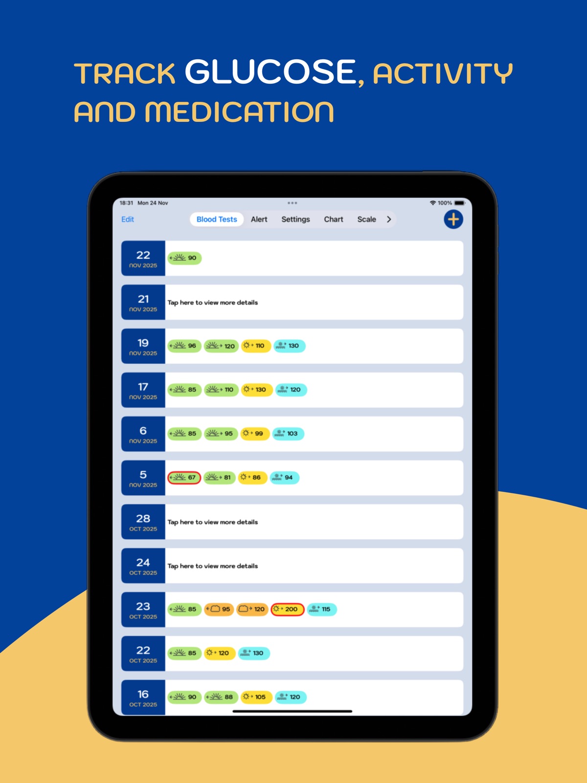 Doctor Sugar: Diabetes Tracker ipad screenshot 1