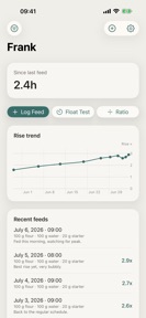 Barm: Sourdough Starter Log screenshot