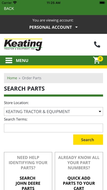 Keating Tractor Portal