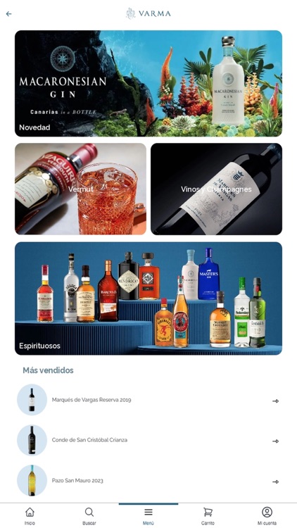 Varma Club App - Spirits&Wines