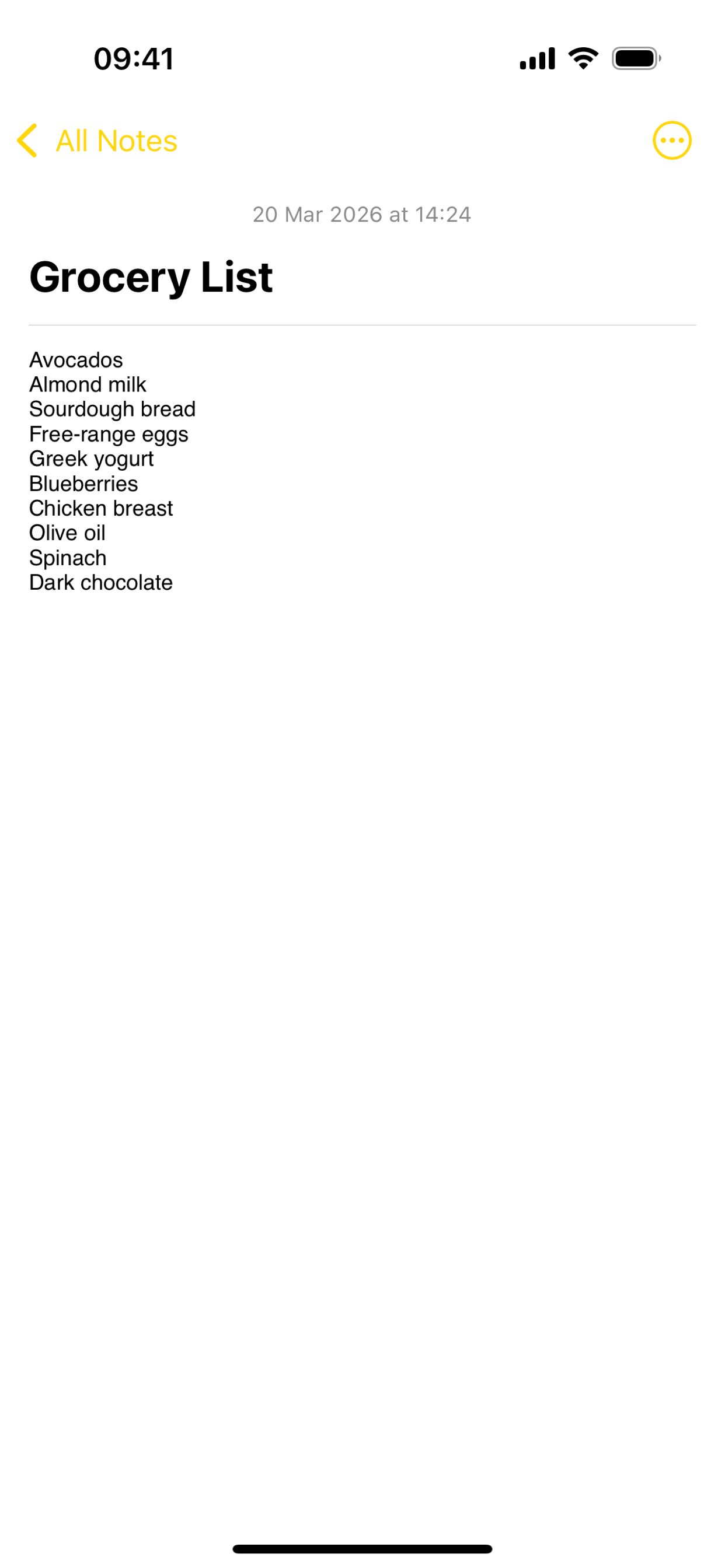 Notes for Watch - Sync