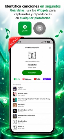 Captura de pantalla de la aplicación