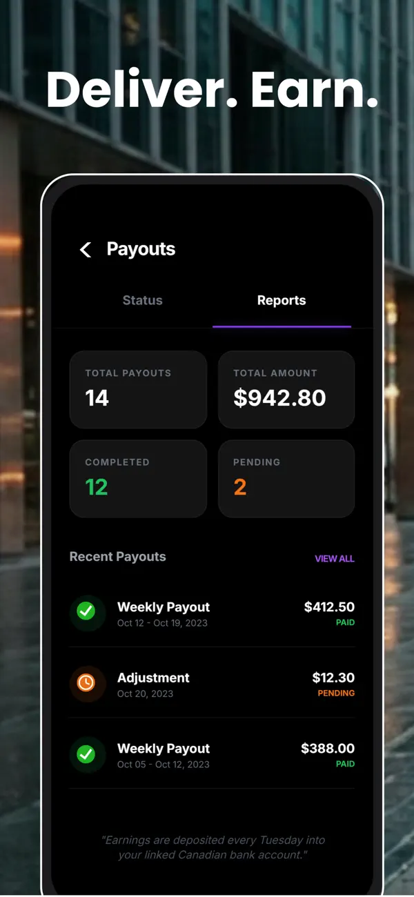 Screenshot #1 pour Hungry Canadian - Courier