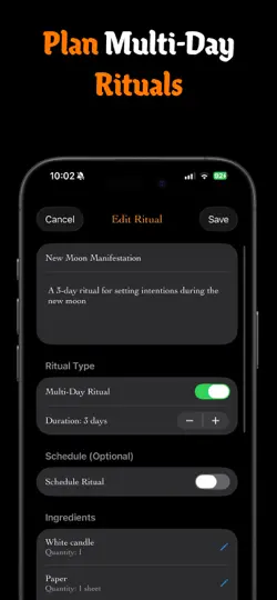 Screenshot von Wicca Spellbook auf dem iPhone 5