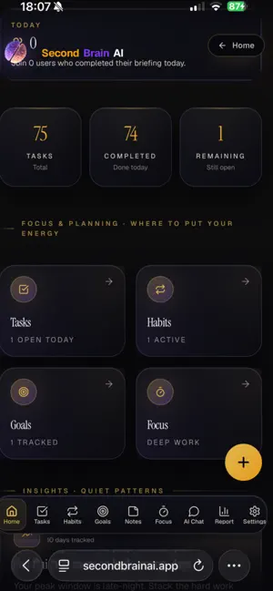 SecondBrain AI Assistant screenshot 1