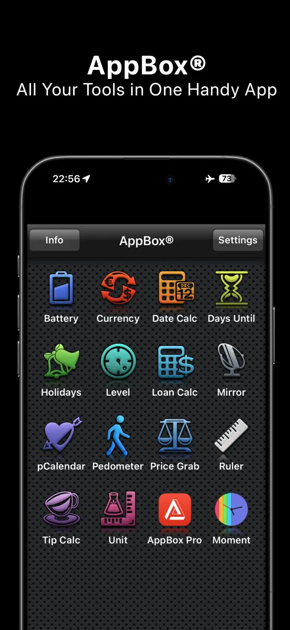 #1. AppBox: Useful 16 Apps in One (iOS) 来自: AllAboutApps
