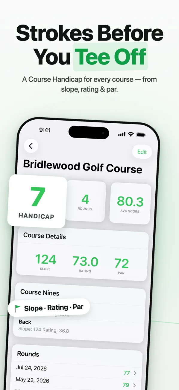 Screenshot #3 pour Handicap Tracker