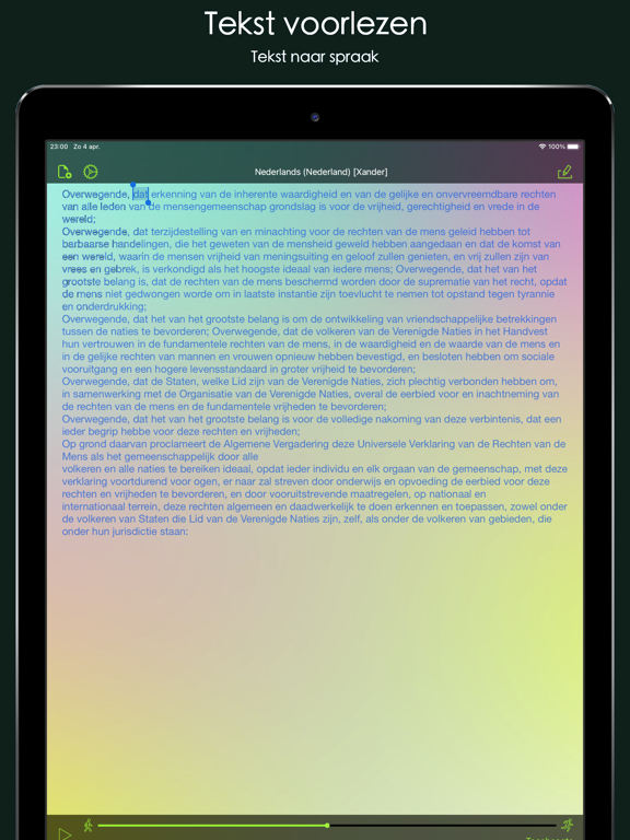 Aloud! boeken,tekst voorlezen iPad app afbeelding 1