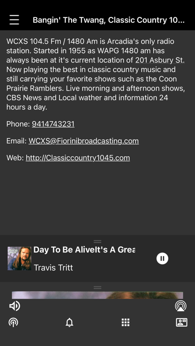 WCXS Classic Country Screenshot