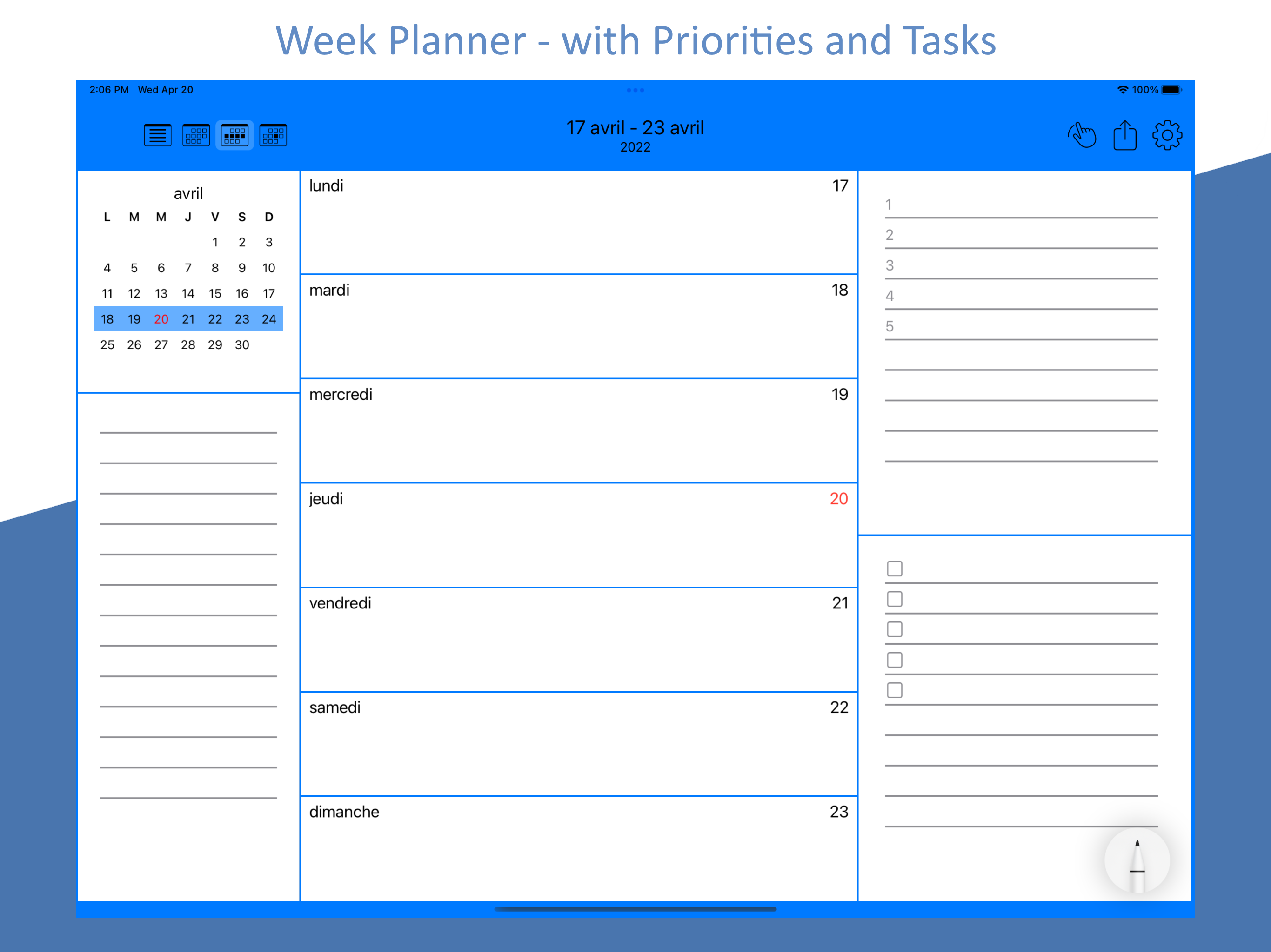 Pencil Calendar: CalendarPad screenshot 4