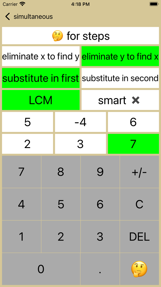 #7. Simultaneous Linear Equations (iOS) 由: Walter Kissach