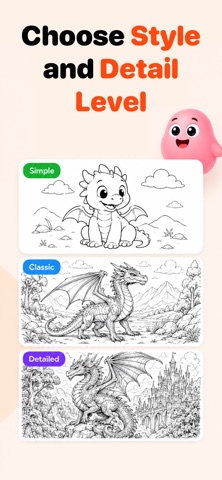 ColorWish: AI Coloring Pages screenshot