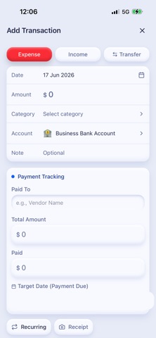Nett Income & Expense Tracker screenshot