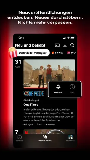 Screenshot von Netflix auf dem iPhone 1
