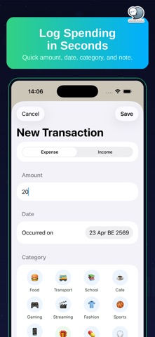 Campus Cash: Student Budget iPhone screenshot
