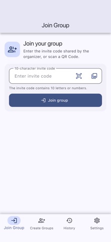 iGrouping app screenshot